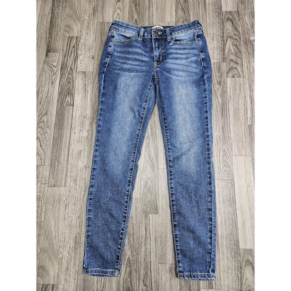 (3/$35) SO Jeans Womens 7 / 28W Blue Stretch Denim Mid Rise Straight Leg Classic - Picture 1 of 12